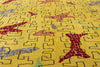 5 x 8 - Yellow Vintage Turkish Sivas Rug - 54054
