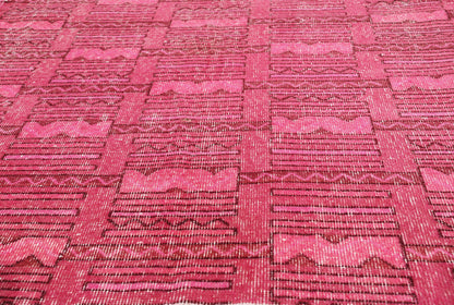 4 x 6 - Pink Vintage Turkish Overdyed Sivas Rug - 54057