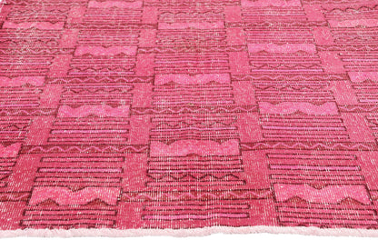 4 x 6 - Pink Vintage Turkish Overdyed Sivas Rug - 54057