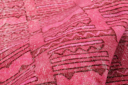 4 x 6 - Pink Vintage Turkish Overdyed Sivas Rug - 54057