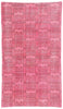 4 x 6 - Pink Vintage Turkish Overdyed Sivas Rug - 54057