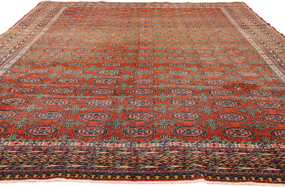 7 x 11 - Orange Vintage Turkish Sivas Rug - 54058