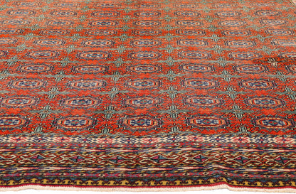 7 x 11 - Orange Vintage Turkish Sivas Rug - 54058