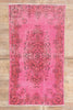 4 x 7 - Pink Vintage Turkish Overdyed Sivas Rug - 54060
