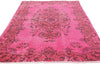 4 x 7 - Pink Vintage Turkish Overdyed Sivas Rug - 54060