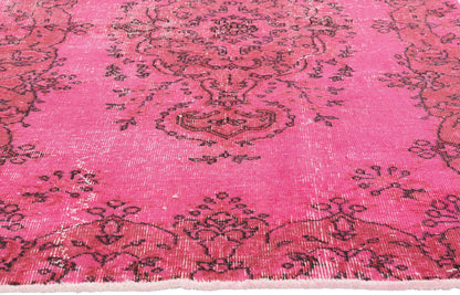 4 x 7 - Pink Vintage Turkish Overdyed Sivas Rug - 54060