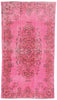 4 x 7 - Pink Vintage Turkish Overdyed Sivas Rug - 54060