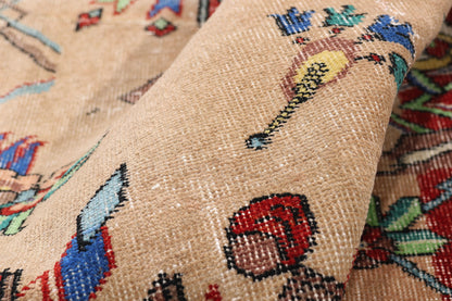 5 x 8 - Tan Vintage Turkish Sivas Rug - 54061