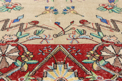 5 x 9 - Beige Vintage Turkish Sivas Rug - 54062