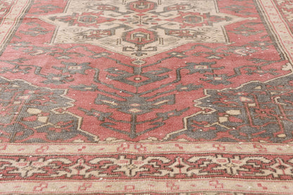 4 x 6 - Red Vintage Turkish Oushak Rug - 54063