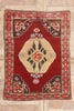 5 x 6 - Red Vintage Turkish Oushak Rug - 54064