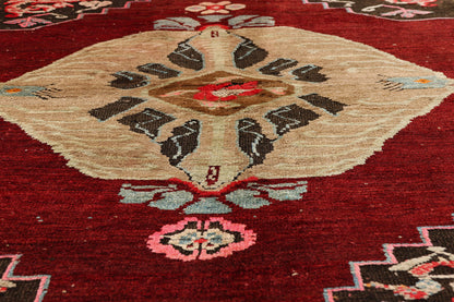 5 x 6 - Red Vintage Turkish Oushak Rug - 54064