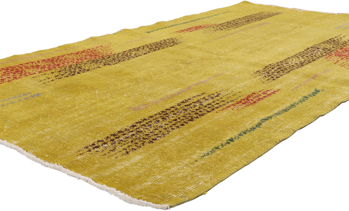 4 x 7 - Yellow Vintage Turkish Sivas Rug - 54065