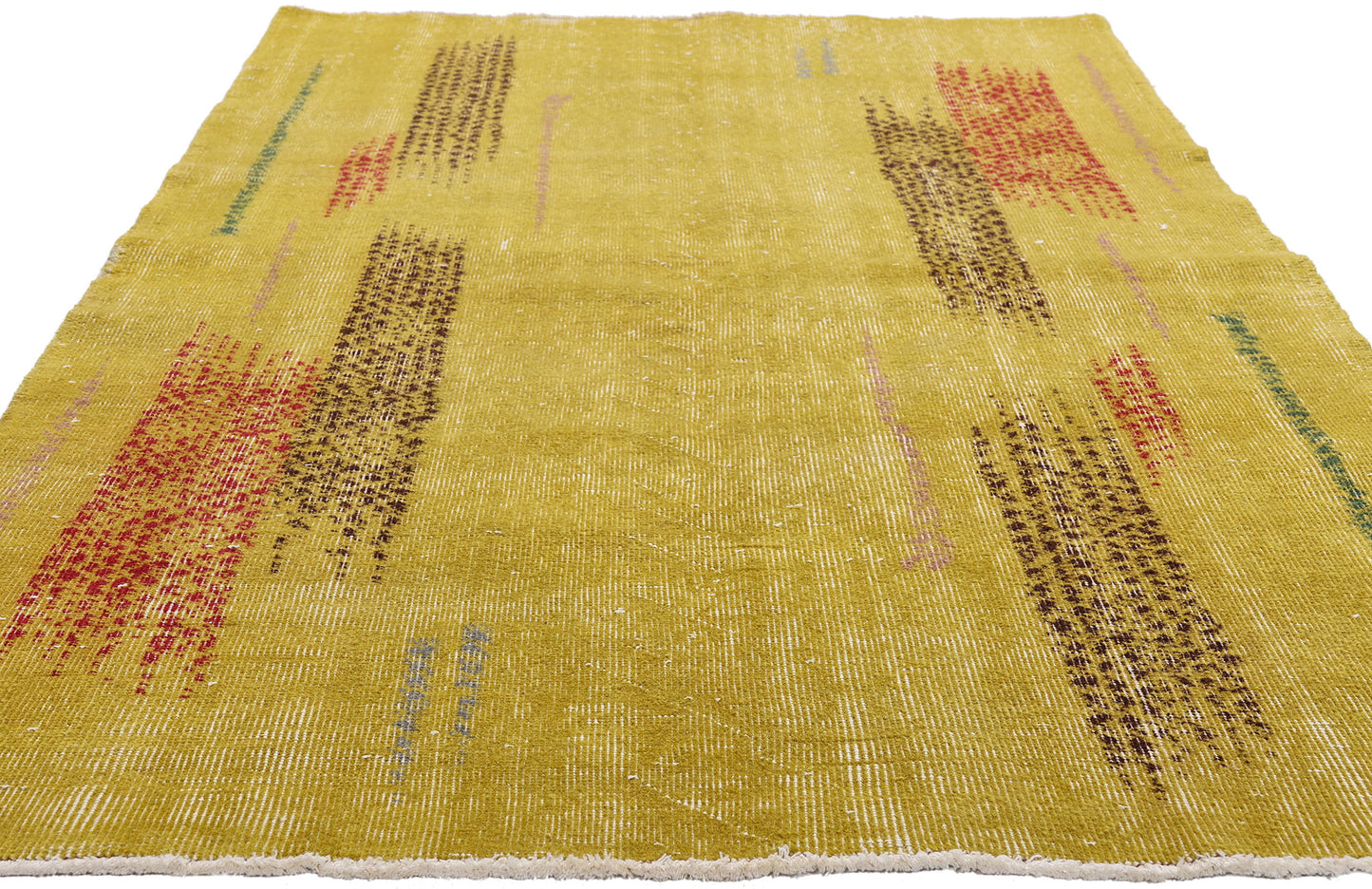 4 x 7 - Yellow Vintage Turkish Sivas Rug - 54065