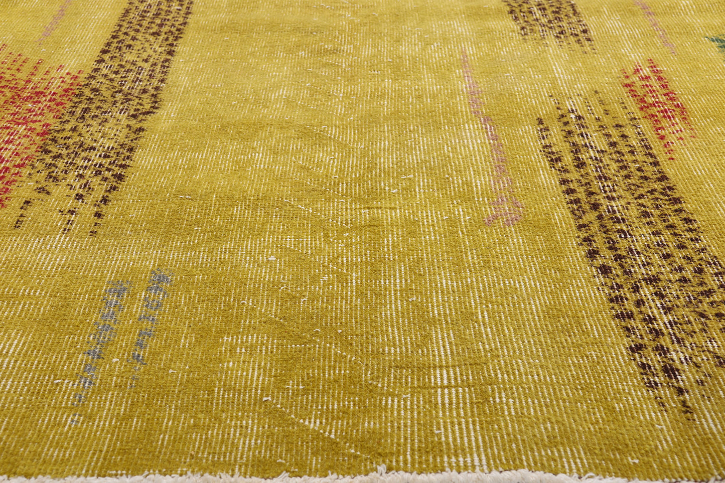 4 x 7 - Yellow Vintage Turkish Sivas Rug - 54065