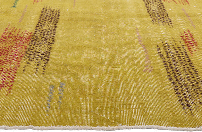 4 x 7 - Yellow Vintage Turkish Sivas Rug - 54065