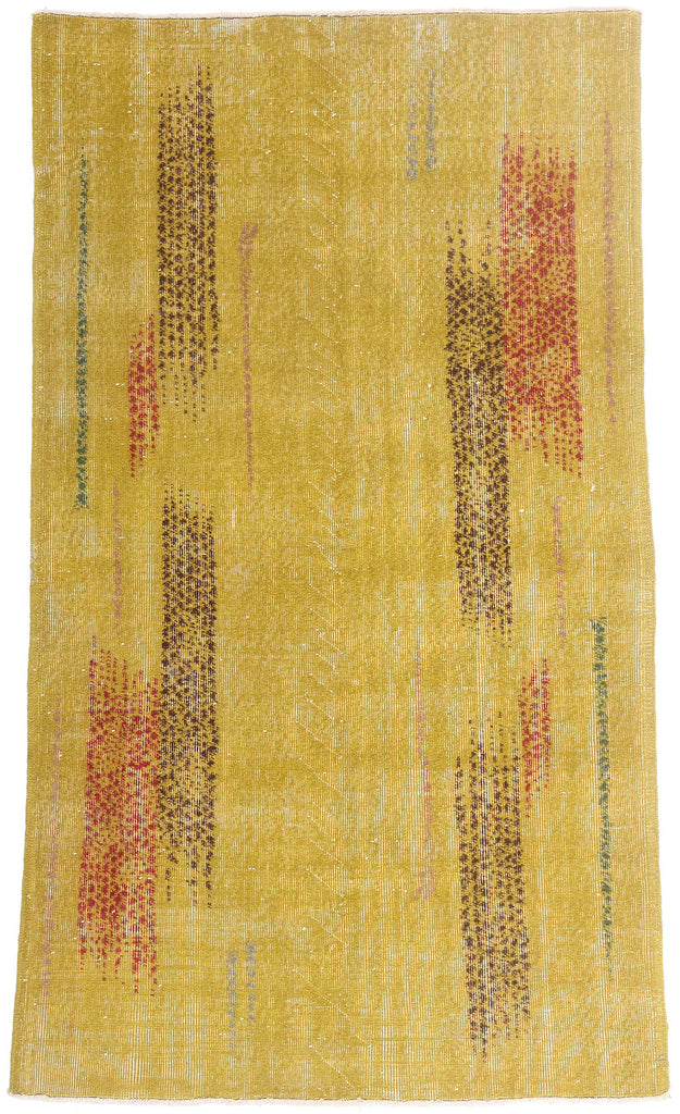 4 x 7 - Yellow Vintage Turkish Sivas Rug - 54065