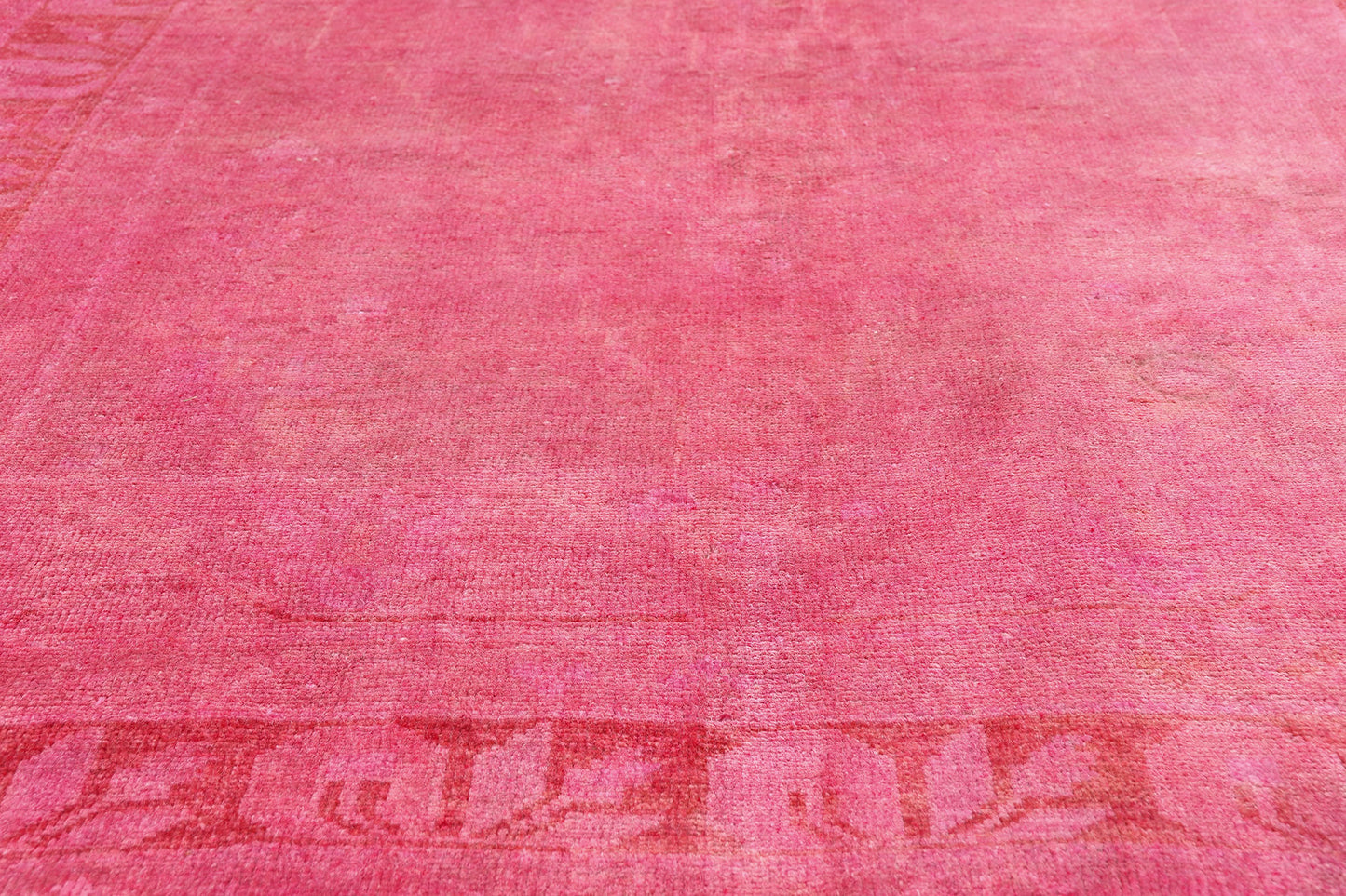 4 x 9 - Pink Vintage Turkish Overdyed Rug - 54067