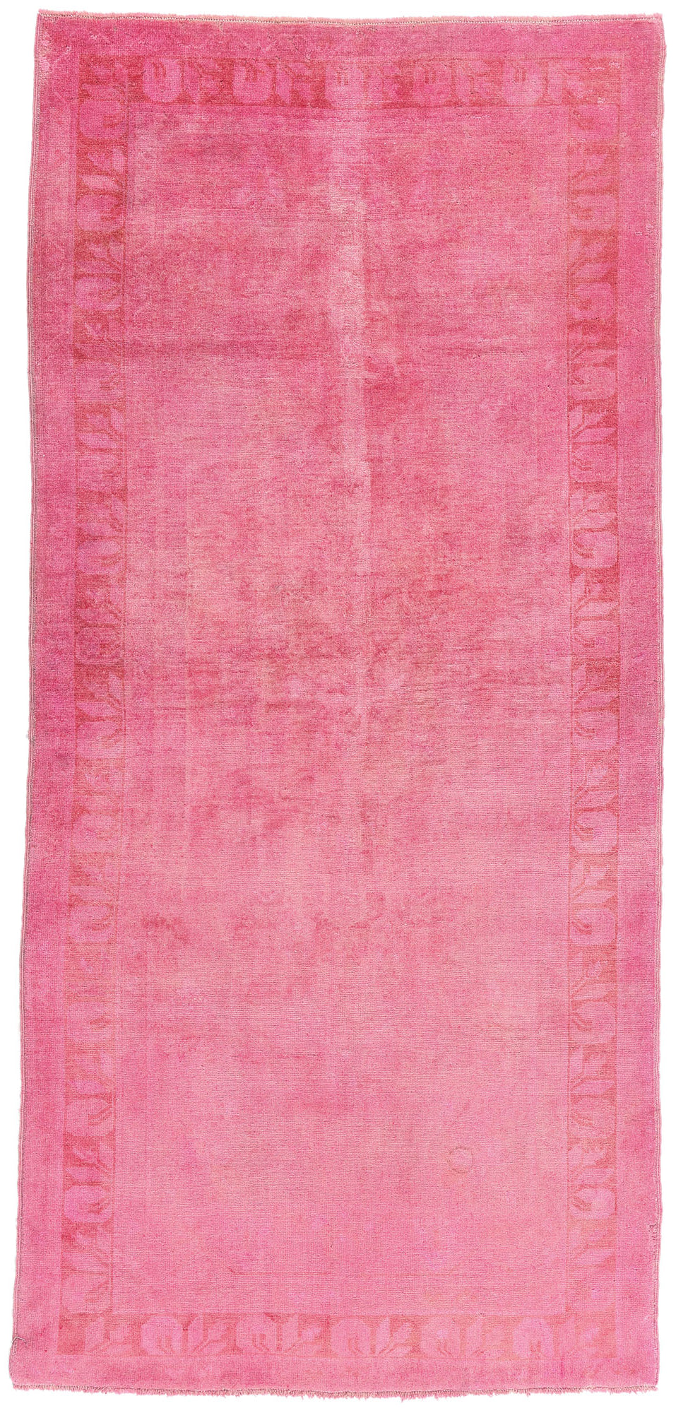 4 x 9 - Pink Vintage Turkish Overdyed Rug - 54067