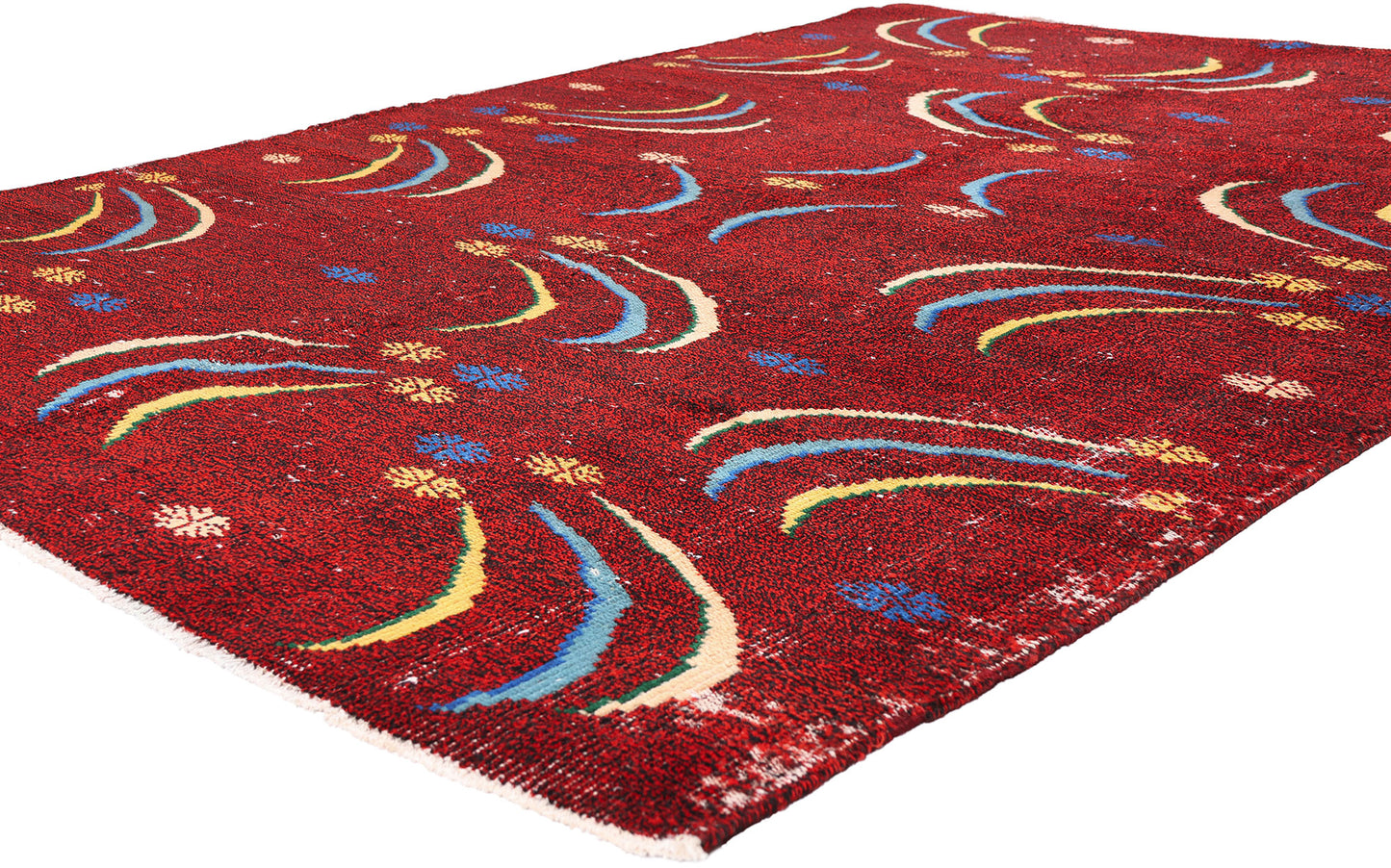 6 x 8 - Red Vintage Turkish Sivas Rug - 54068
