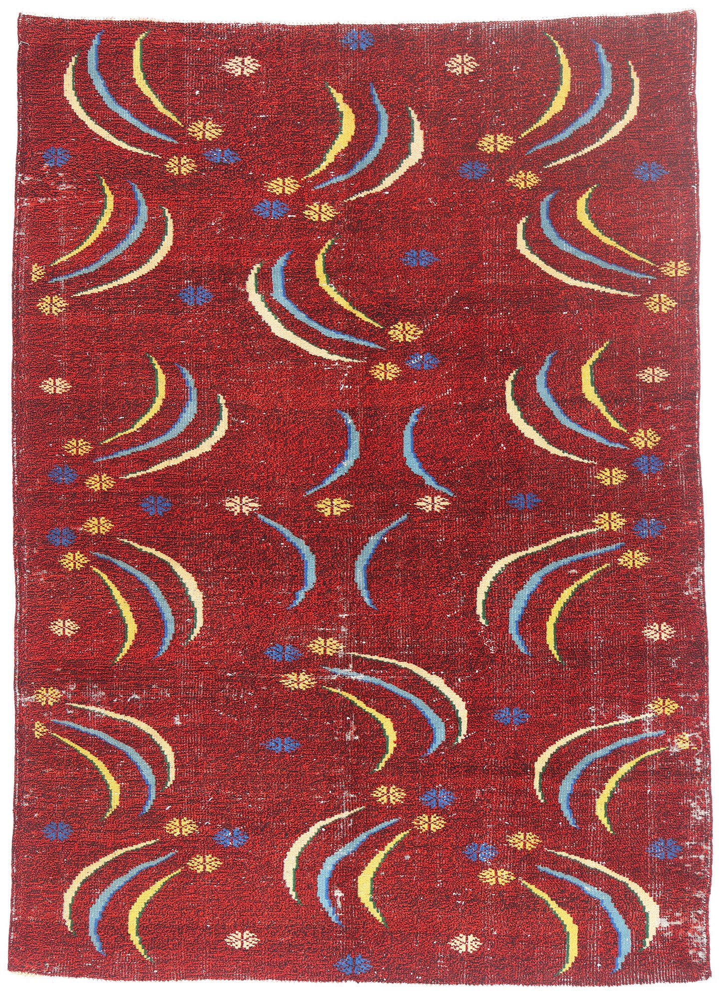 6 x 8 - Red Vintage Turkish Sivas Rug - 54068