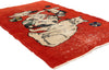 3 x 4 - Red Vintage Turkish Sivas Rug - 54069