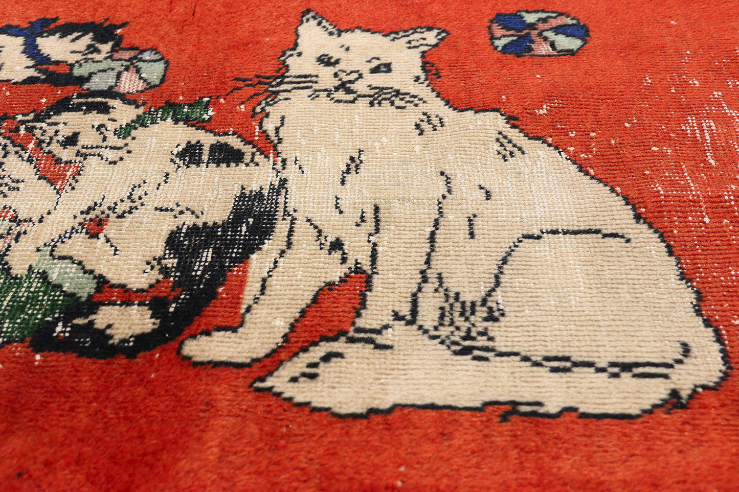 3 x 4 - Red Vintage Turkish Sivas Rug - 54069