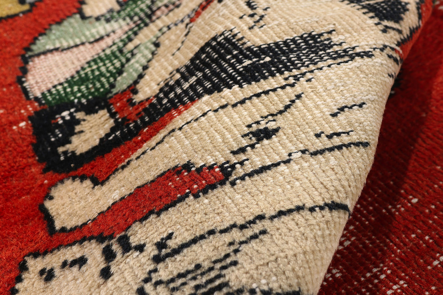 3 x 4 - Red Vintage Turkish Sivas Rug - 54069