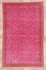 5 x 7 - Pink Vintage Turkish Overdyed Sivas Rug - 54070