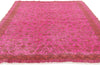 5 x 7 - Pink Vintage Turkish Overdyed Sivas Rug - 54070