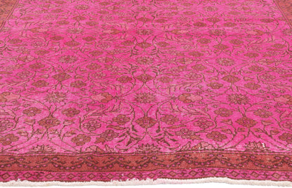 5 x 7 - Pink Vintage Turkish Overdyed Sivas Rug - 54070