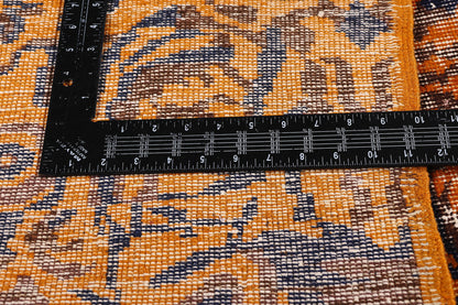 7 x 10 - Orange Vintage Turkish Sivas Rug - 54071