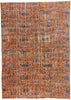 7 x 10 - Orange Vintage Turkish Sivas Rug - 54071