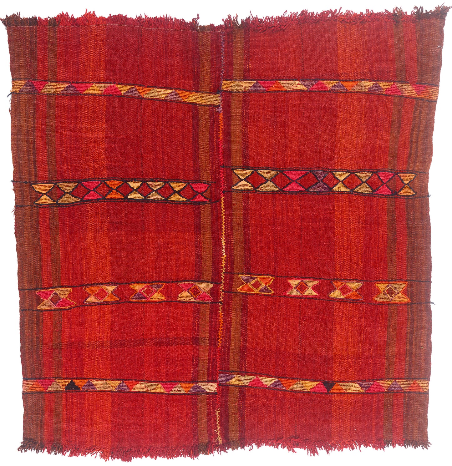 6 x 6 - Red Vintage Turkish Kilim Rug - 54072