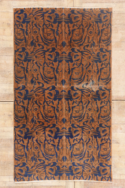 4 x 7 - Rust Vintage Turkish Sivas Rug - 54076