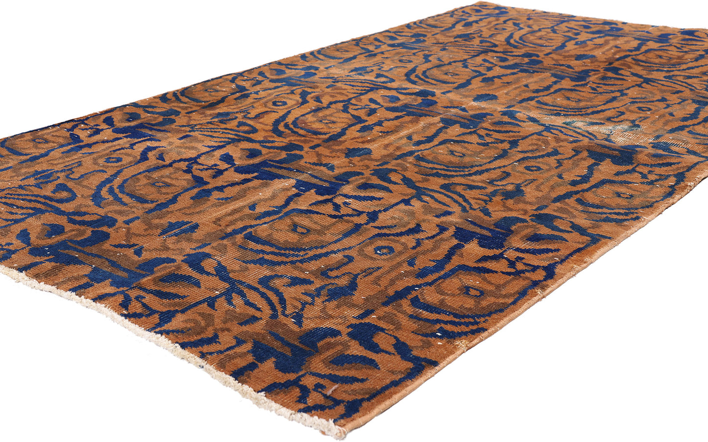 4 x 7 - Rust Vintage Turkish Sivas Rug - 54076