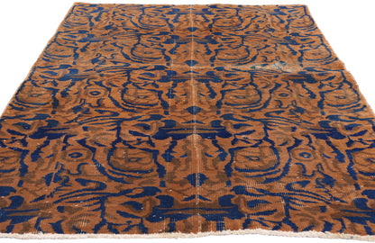 4 x 7 - Rust Vintage Turkish Sivas Rug - 54076