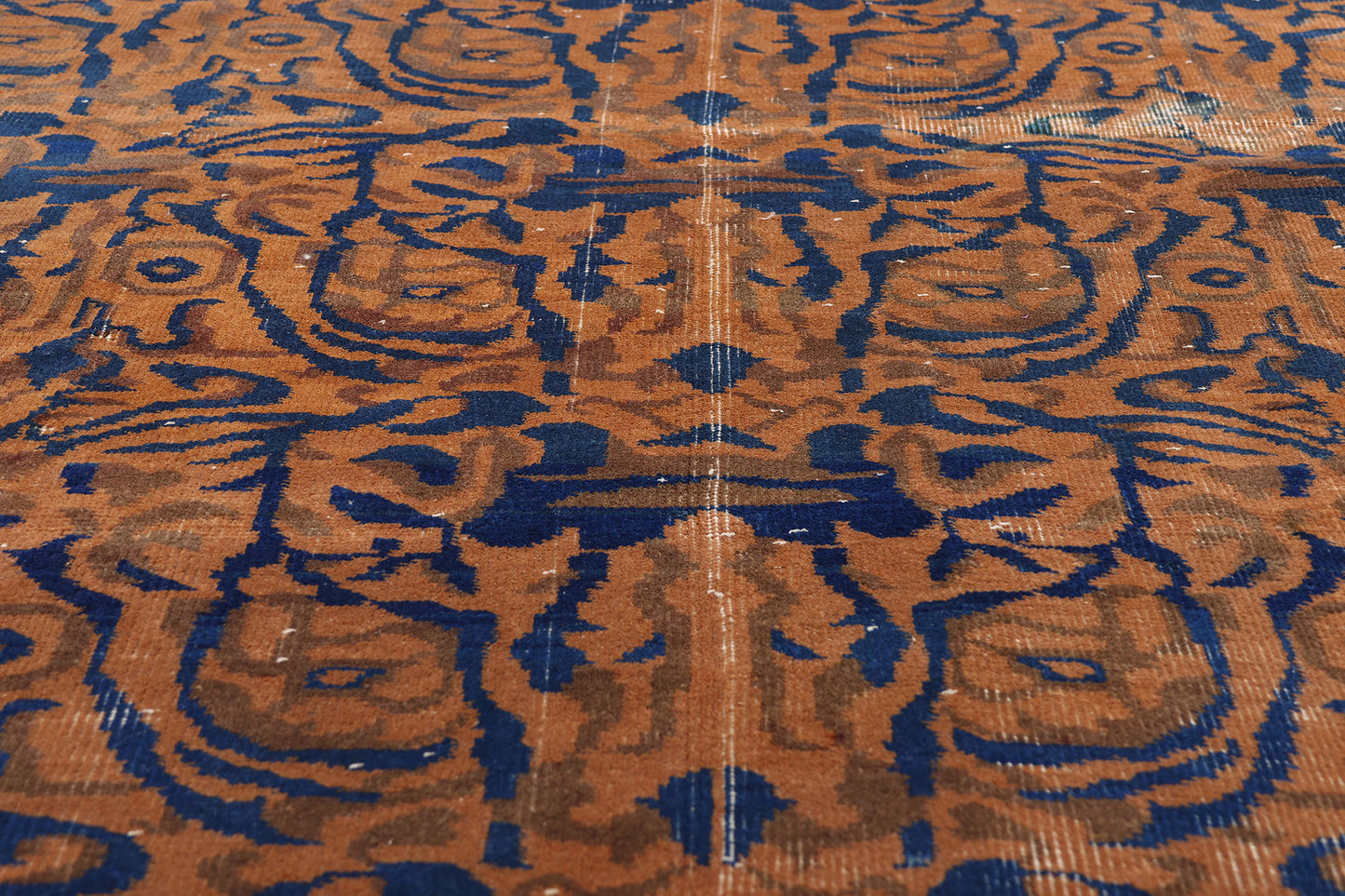 4 x 7 - Rust Vintage Turkish Sivas Rug - 54076