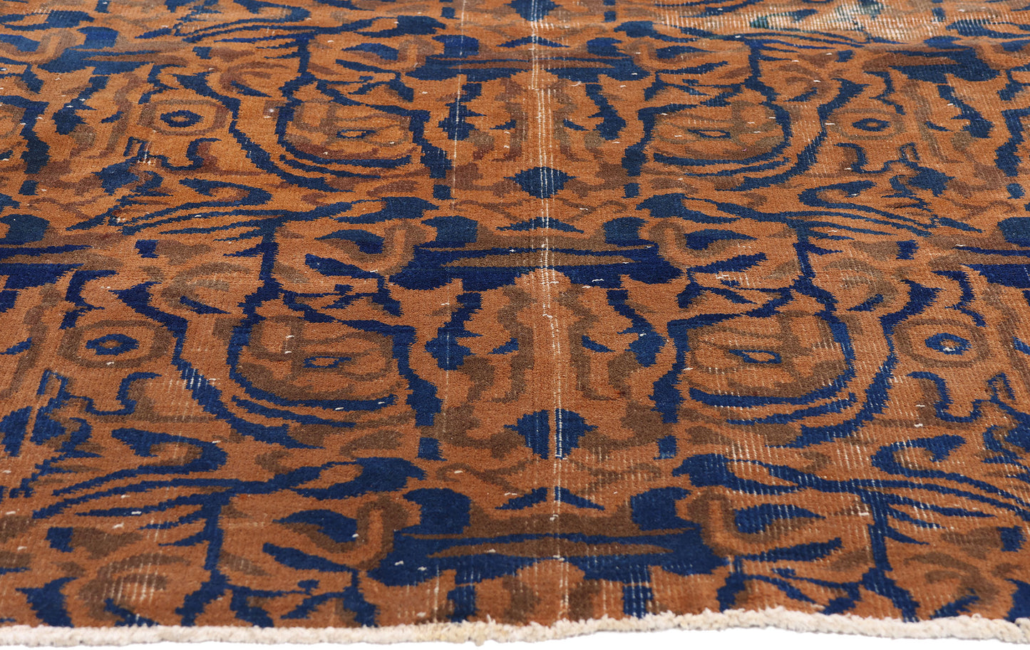 4 x 7 - Rust Vintage Turkish Sivas Rug - 54076