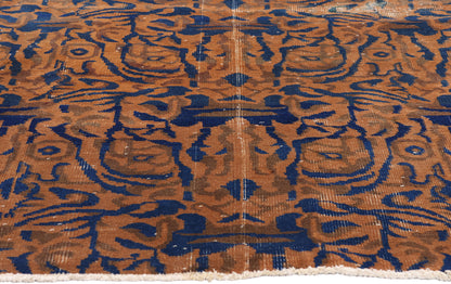 4 x 7 - Rust Vintage Turkish Sivas Rug - 54076