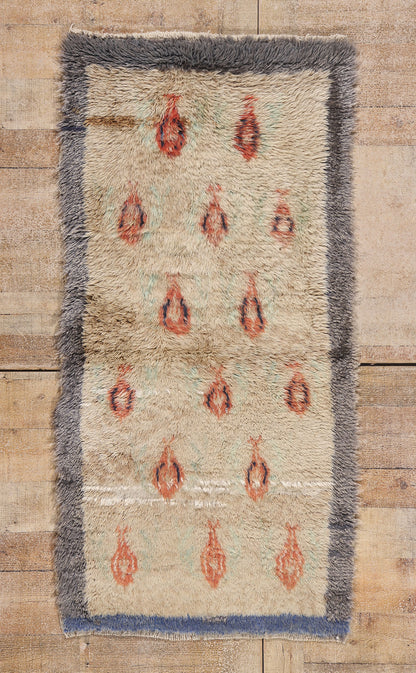 2 x 5 - Beige Vintage Turkish Tulu Rug - 54077