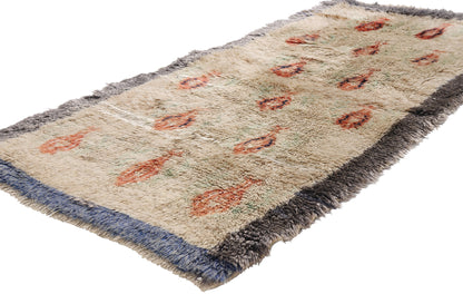 2 x 5 - Beige Vintage Turkish Tulu Rug - 54077