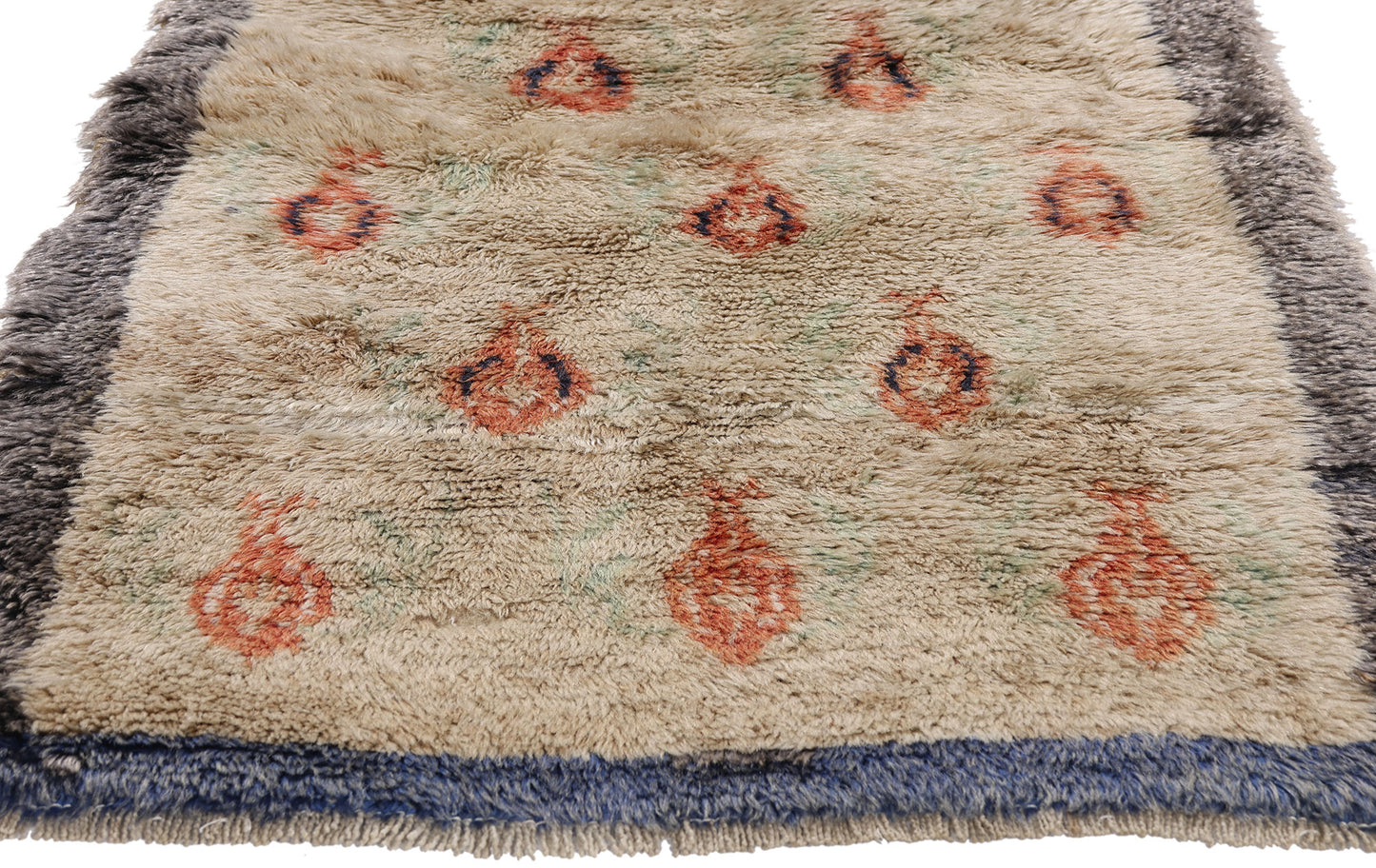 2 x 5 - Beige Vintage Turkish Tulu Rug - 54077