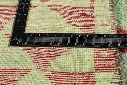 3 x 6 - Green Vintage Turkish Tulu Rug - 54079