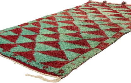 3 x 6 - Green Vintage Turkish Tulu Rug - 54079