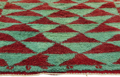 3 x 6 - Green Vintage Turkish Tulu Rug - 54079