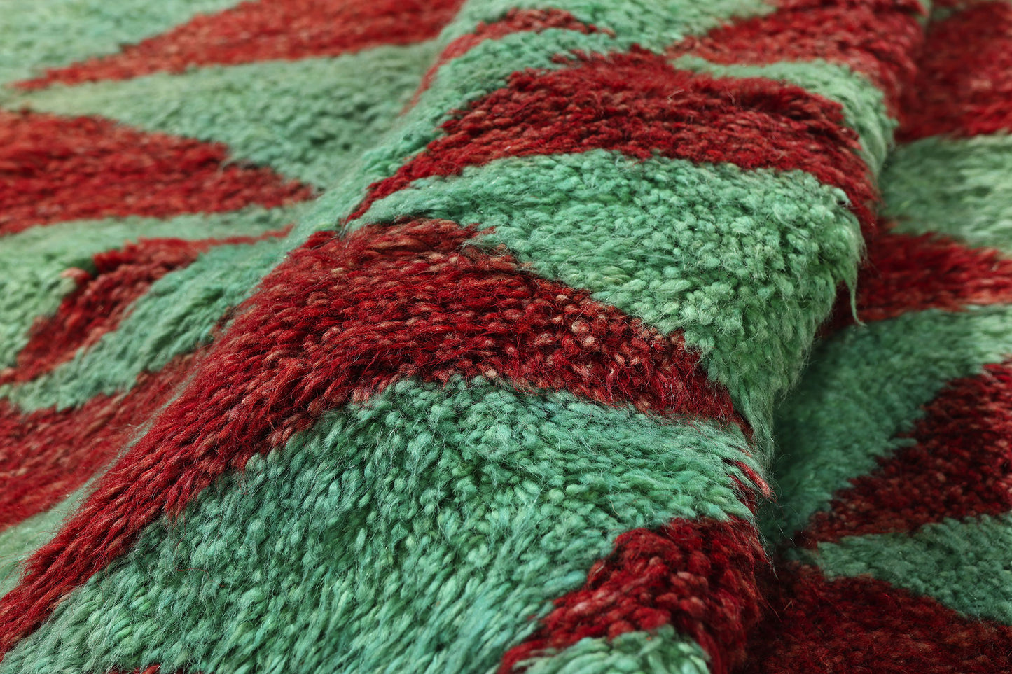 3 x 6 - Green Vintage Turkish Tulu Rug - 54079