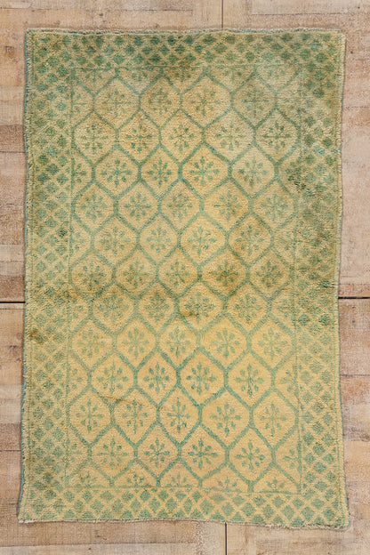 4 x 6 - Beige Vintage Turkish Tulu Rug - 54081