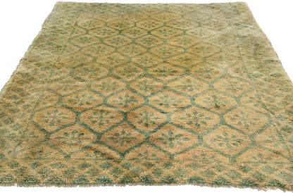 4 x 6 - Beige Vintage Turkish Tulu Rug - 54081