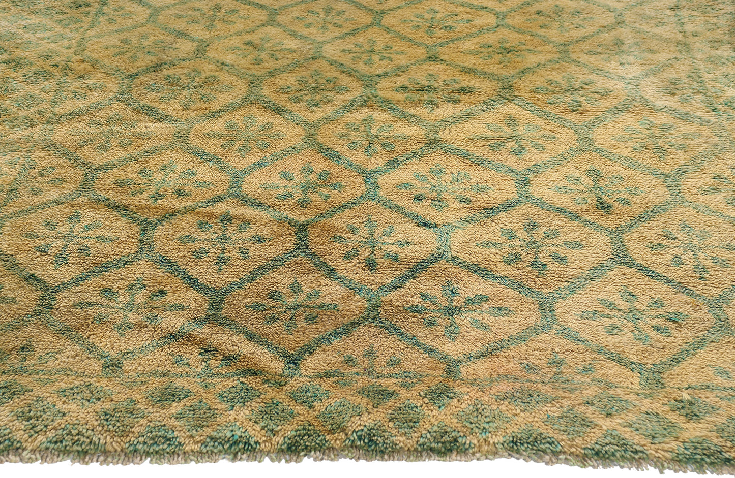4 x 6 - Beige Vintage Turkish Tulu Rug - 54081